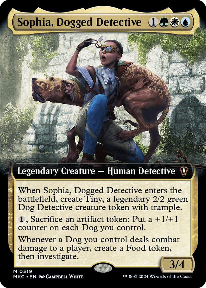 Sophia, Dogged Detective (Extended Art) [Murders at Karlov Manor Commander] Magic: The Gathering