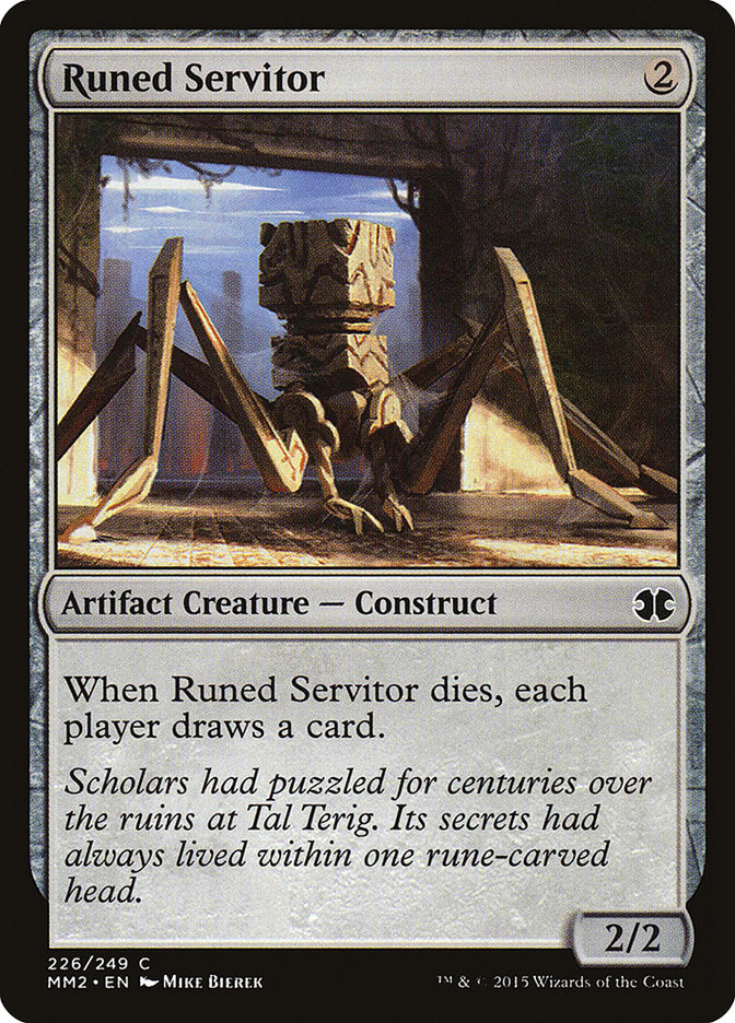 Runed Servitor [Modern Masters 2015] Magic: The Gathering
