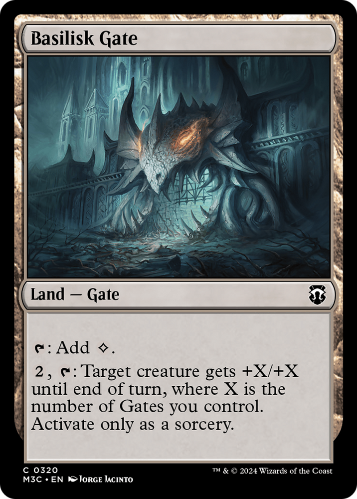 Basilisk Gate (Ripple Foil) [Modern Horizons 3 Commander] Magic: The Gathering