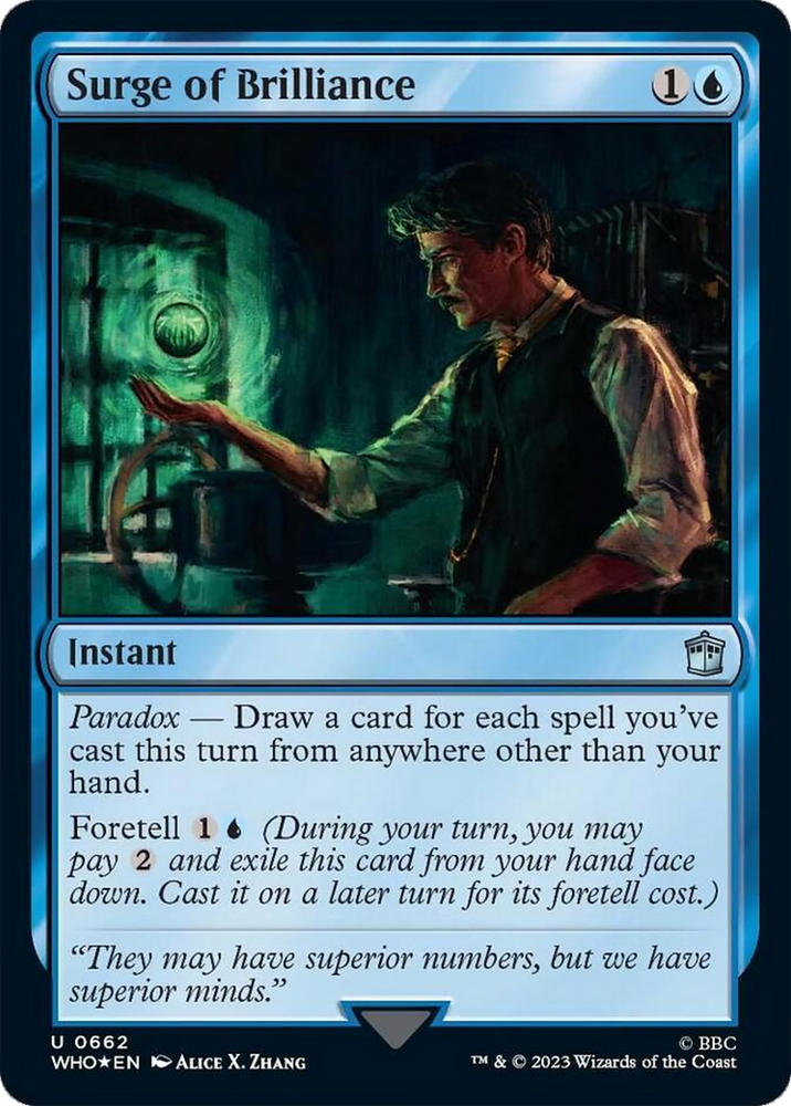 Surge of Brilliance (Surge Foil) [Doctor Who] Magic: The Gathering