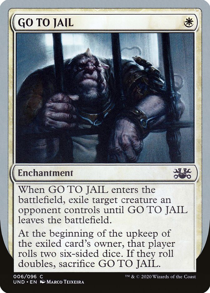 GO TO JAIL [Unsanctioned] Magic: The Gathering