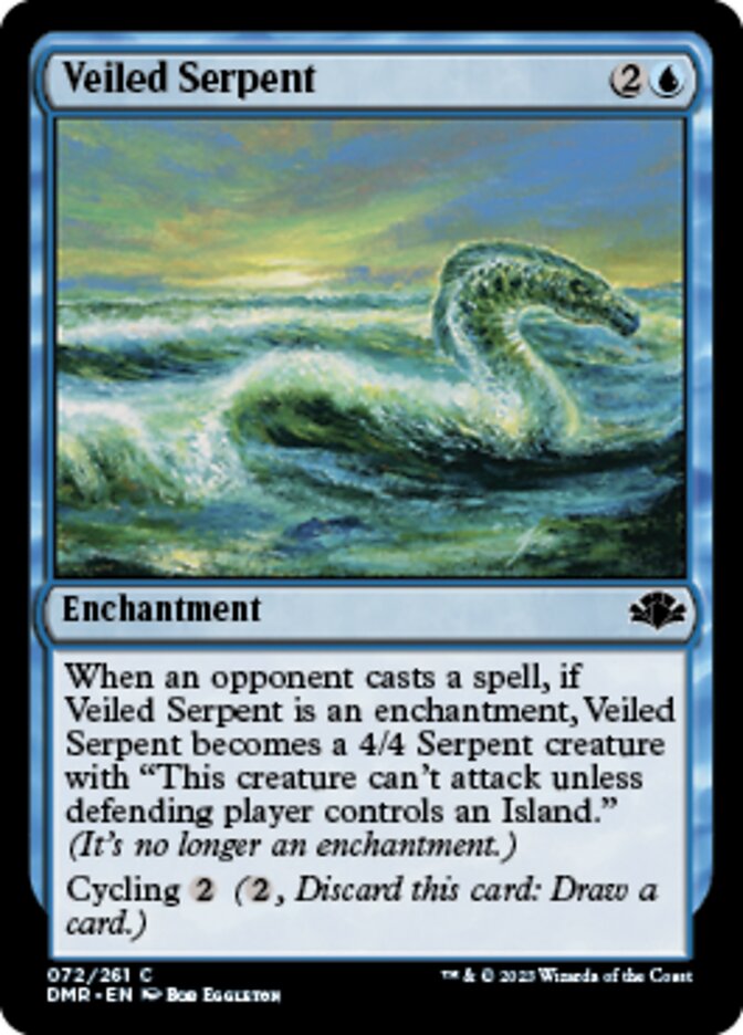 Veiled Serpent [Dominaria Remastered] Magic: The Gathering