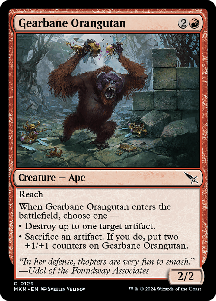 Gearbane Orangutan [Murders at Karlov Manor] Magic: The Gathering