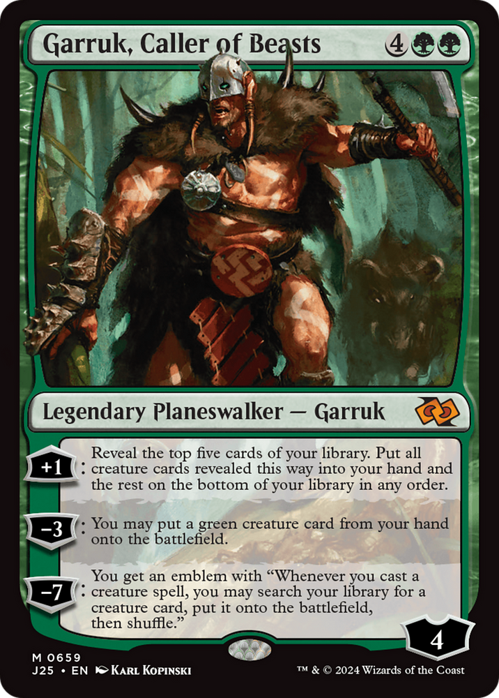 Garruk, Caller of Beasts [Foundations Jumpstart] Magic: The Gathering