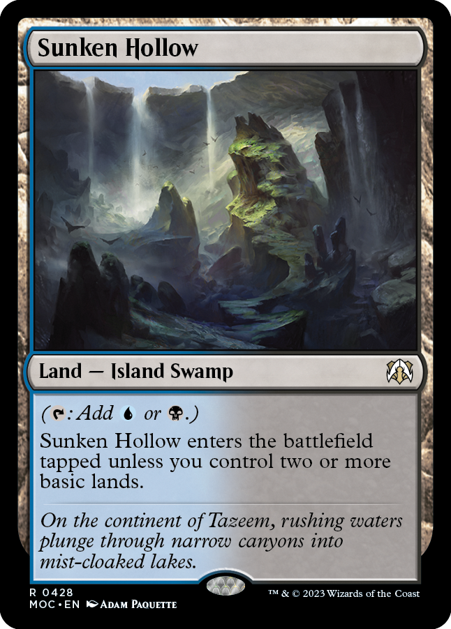 Sunken Hollow [March of the Machine Commander] Magic: The Gathering