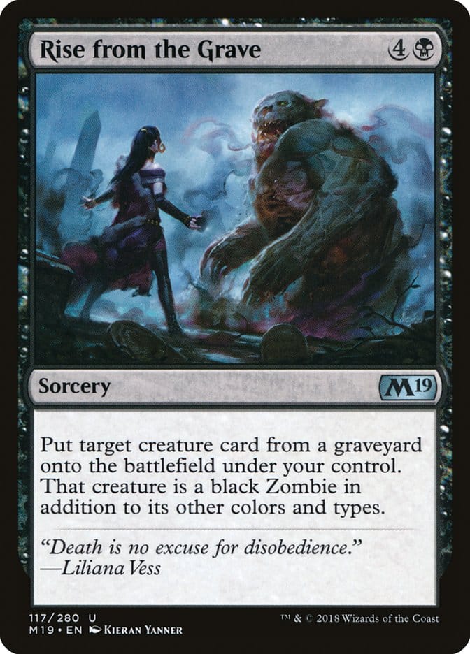 Rise from the Grave [Core Set 2019] Magic: The Gathering