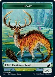 Beast (010) // Snake Double-Sided Token [Commander 2020 Tokens] Magic: The Gathering