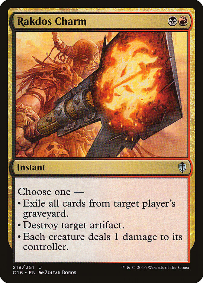 Rakdos Charm [Commander 2016] Magic: The Gathering