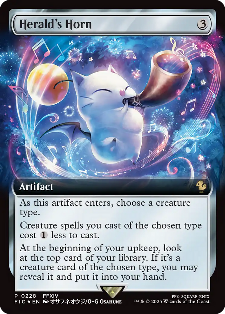 Herald's Horn (Extended Art) [FINAL FANTASY Promos] Magic: The Gathering