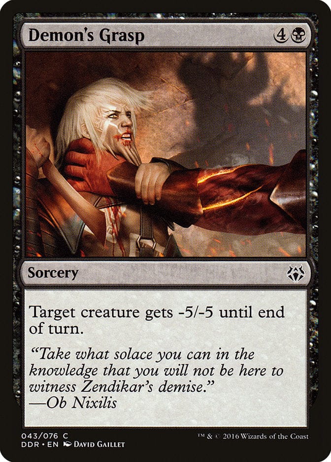 Demon's Grasp [Duel Decks: Nissa vs. Ob Nixilis] Magic: The Gathering