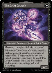 Throne of the Grim Captain // The Grim Captain [The Lost Caverns of Ixalan Prerelease Cards] Magic: The Gathering