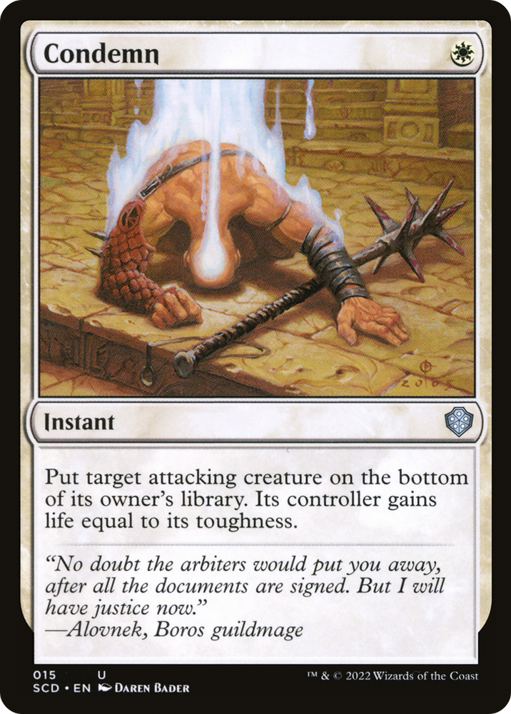 Condemn [Starter Commander Decks] Magic: The Gathering
