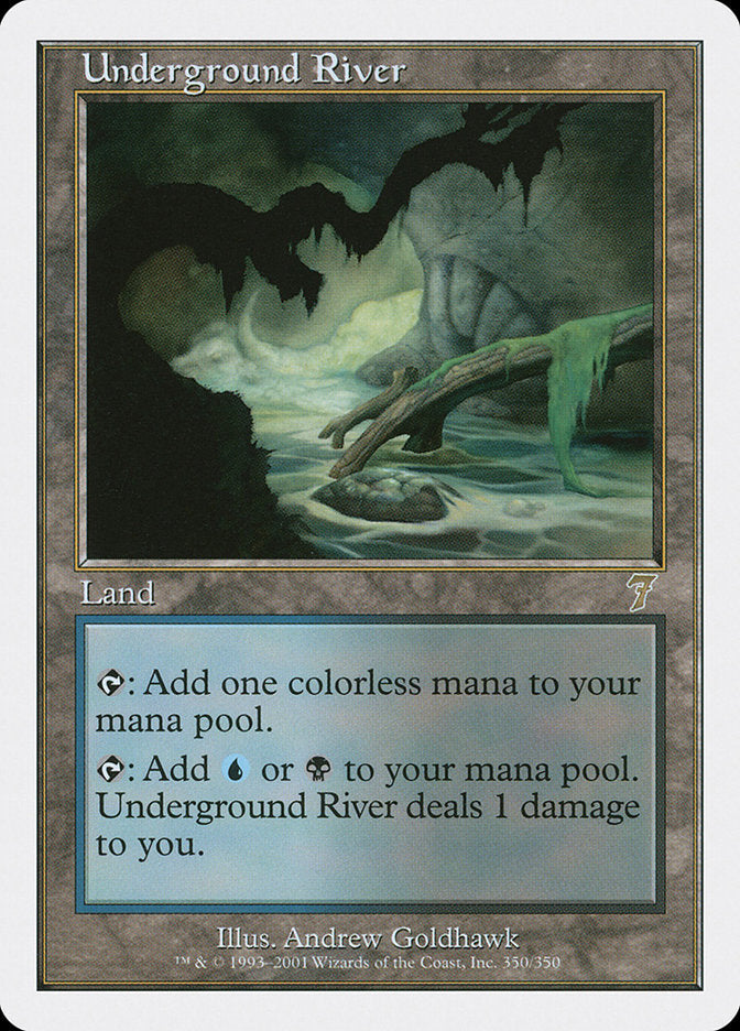 Underground River [Seventh Edition] Magic: The Gathering