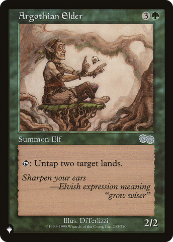 Argothian Elder [The List] Magic: The Gathering