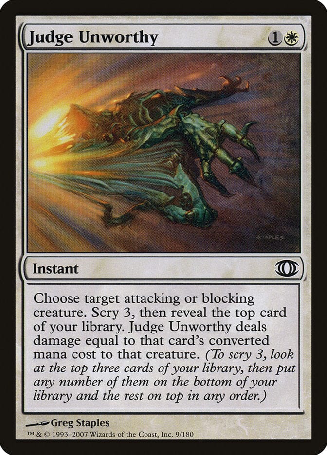 Judge Unworthy [Future Sight] Magic: The Gathering