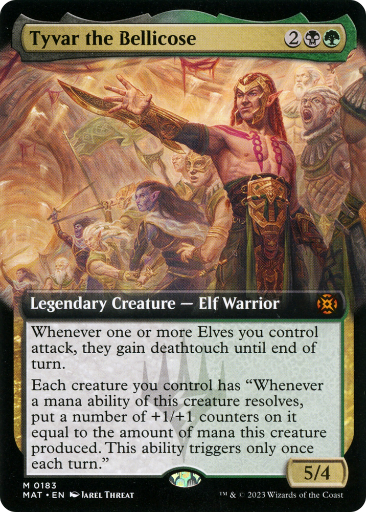 Tyvar the Bellicose (Extended Art) [March of the Machine: The Aftermath] Magic: The Gathering