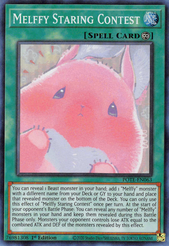 Melffy Staring Contest [POTE-EN063] Super Rare - Yugioh Cards For Your TCG Needs!