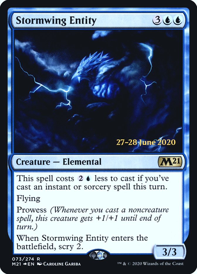 Stormwing Entity [Core Set 2021 Prerelease Promos] Magic: The Gathering