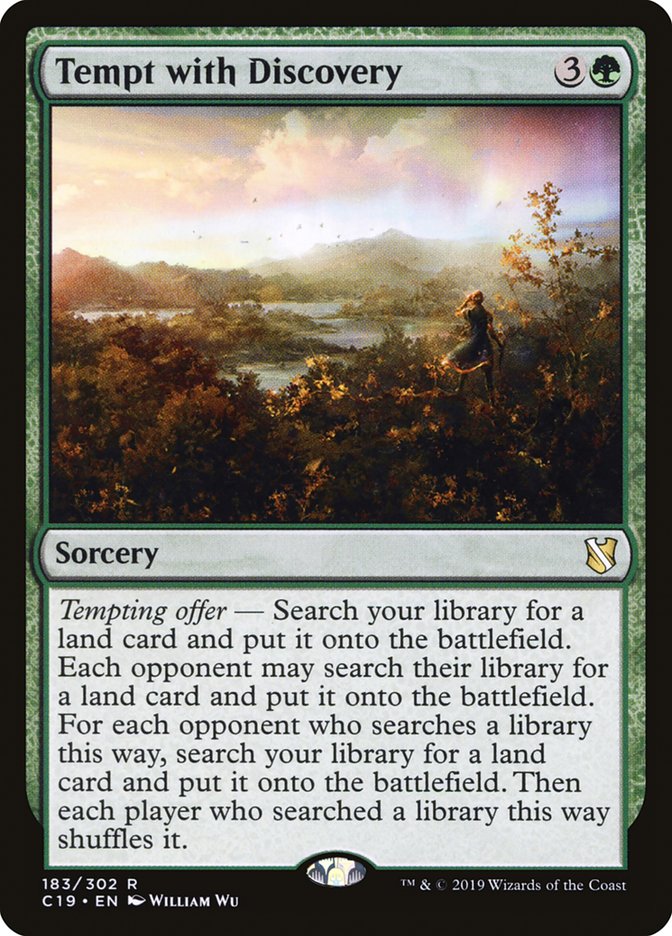 Tempt with Discovery [Commander 2019] Magic: The Gathering