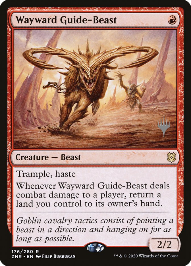 Wayward Guide-Beast (Promo Pack) [Zendikar Rising Promos] Magic: The Gathering