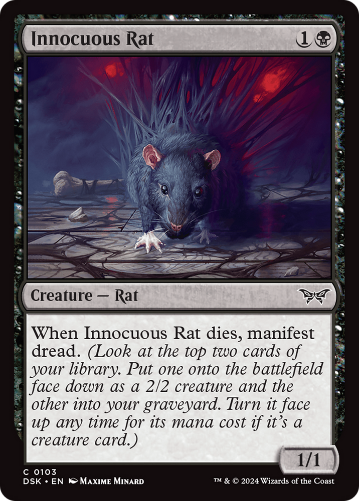 Innocuous Rat [Duskmourn: House of Horror] Magic: The Gathering