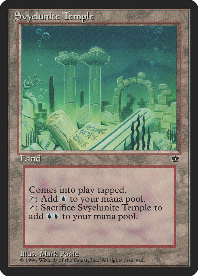 Svyelunite Temple [Fallen Empires] Magic: The Gathering