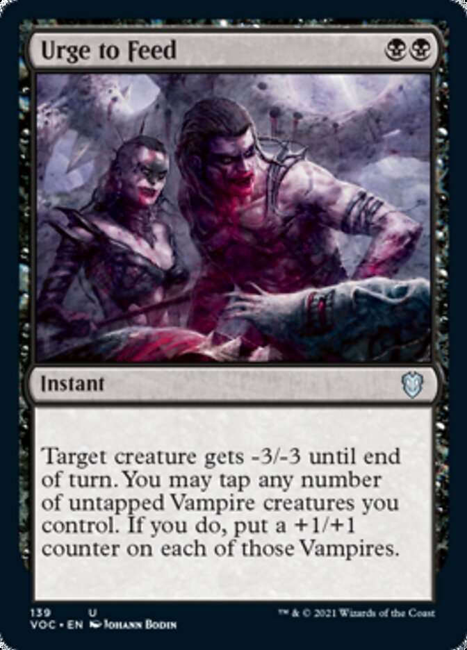 Urge to Feed [Innistrad: Crimson Vow Commander] Magic: The Gathering