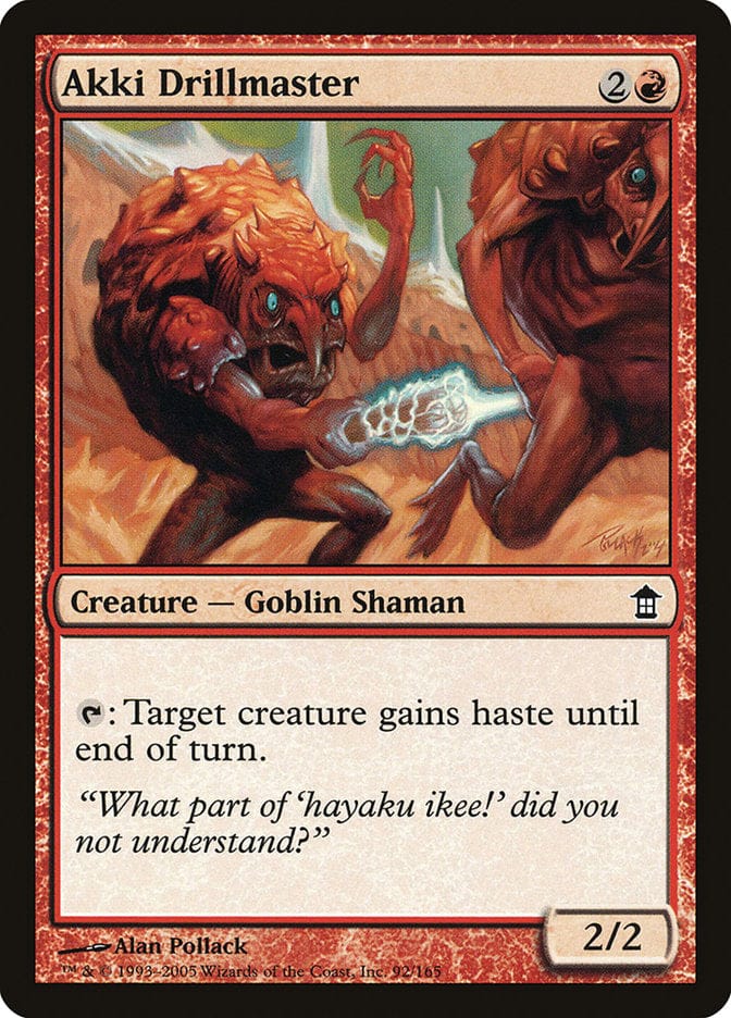 Akki Drillmaster [Saviors of Kamigawa] Magic: The Gathering