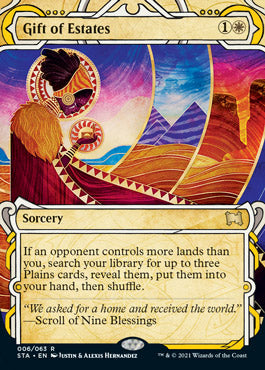 Gift of Estates (Foil Etched) [Strixhaven: School of Mages Mystical Archive] Magic: The Gathering