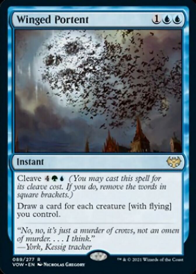 Winged Portent [Innistrad: Crimson Vow] Magic: The Gathering