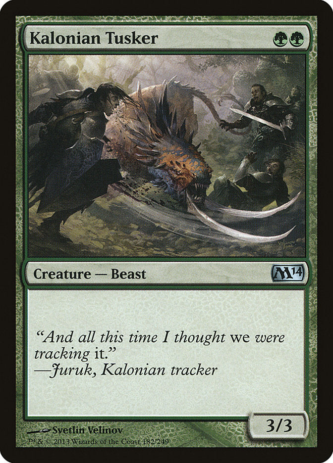 Kalonian Tusker [Magic 2014] Magic: The Gathering