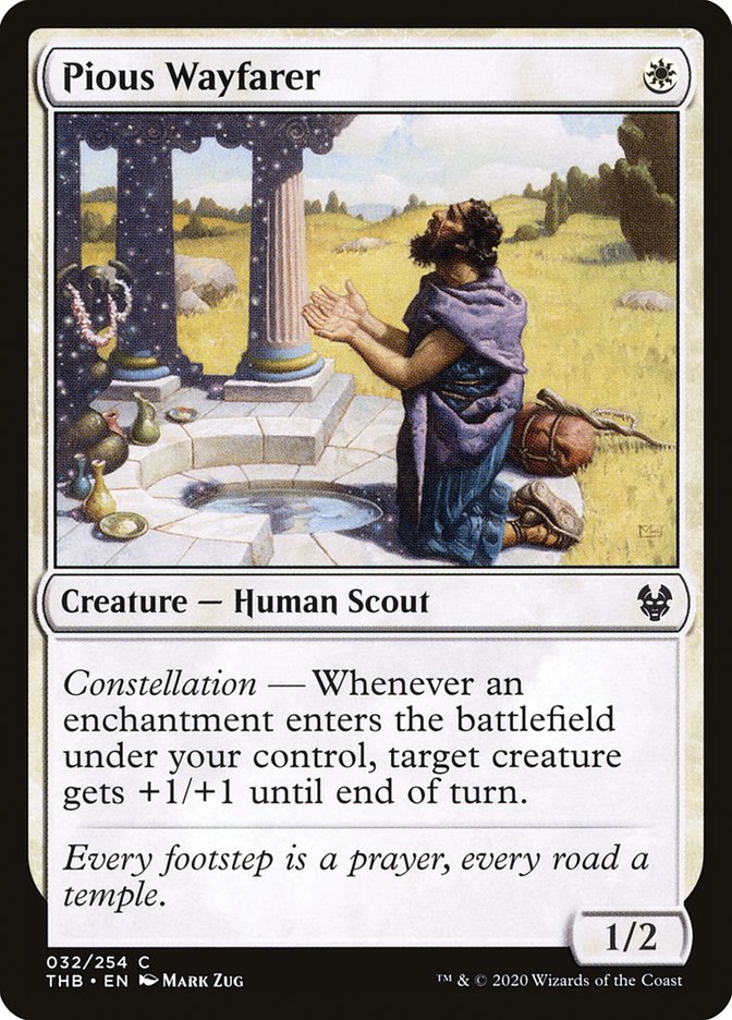 Pious Wayfarer [Theros Beyond Death] Magic: The Gathering
