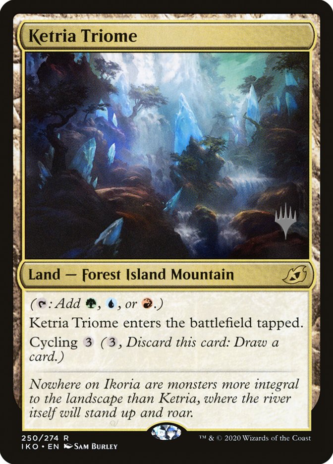 Ketria Triome (Promo Pack) [Ikoria: Lair of Behemoths Promos] Magic: The Gathering