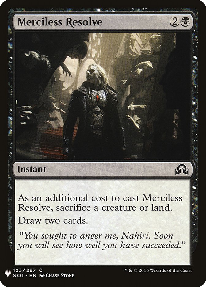 Merciless Resolve [Mystery Booster] Magic: The Gathering