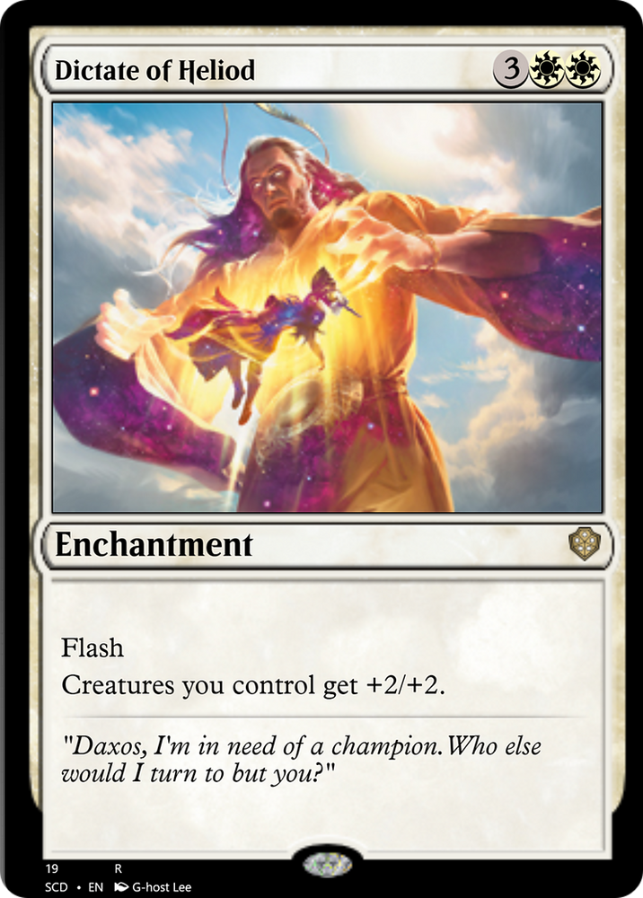 Dictate of Heliod [Starter Commander Decks] Magic: The Gathering