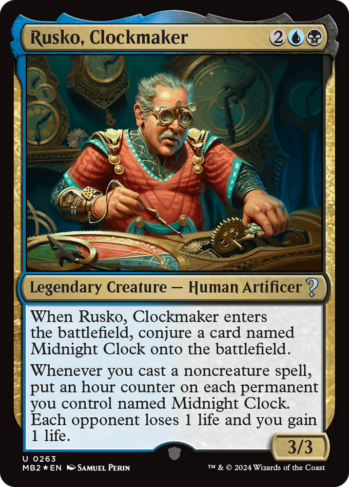 Rusko, Clockmaker [Mystery Booster 2] Magic: The Gathering