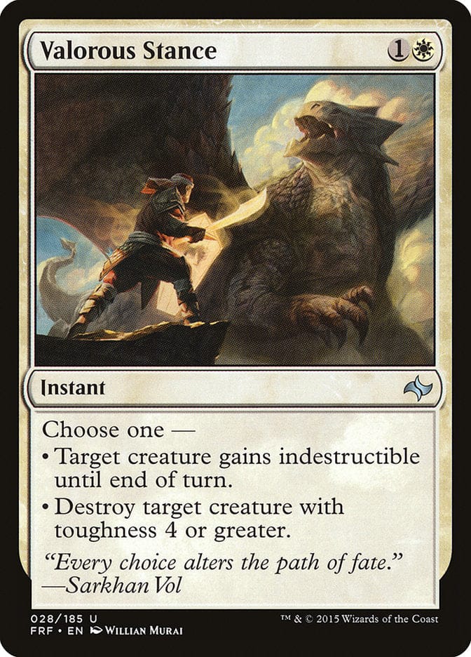 Valorous Stance [Fate Reforged] Magic: The Gathering