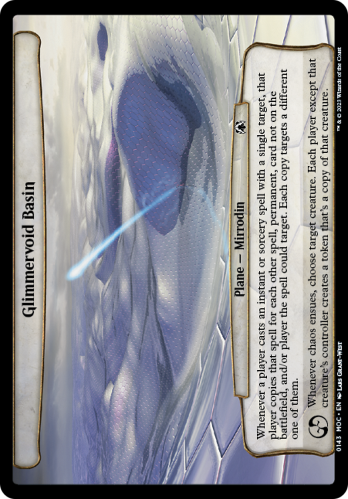 Glimmervoid Basin [March of the Machine Commander] Magic: The Gathering