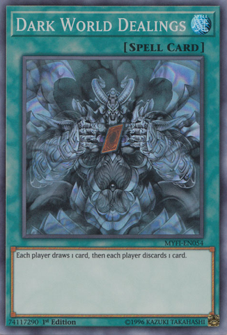 Dark World Dealings [MYFI-EN054] Super Rare - Yugioh Cards For Your TCG Needs!