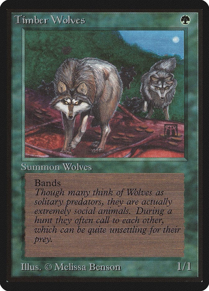 Timber Wolves [Beta Edition] Magic: The Gathering