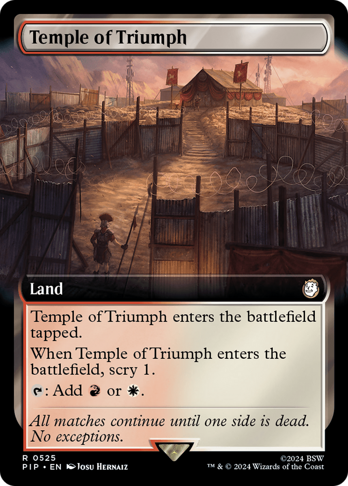 Temple of Triumph (Extended Art) [Fallout] Magic: The Gathering
