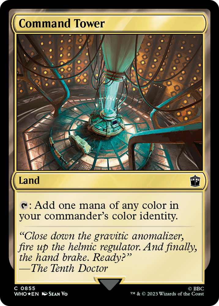 Command Tower (0855)(Surge Foil) [Doctor Who] Magic: The Gathering