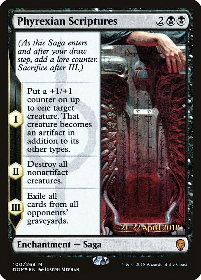 Phyrexian Scriptures [Dominaria Prerelease Promos] Magic: The Gathering