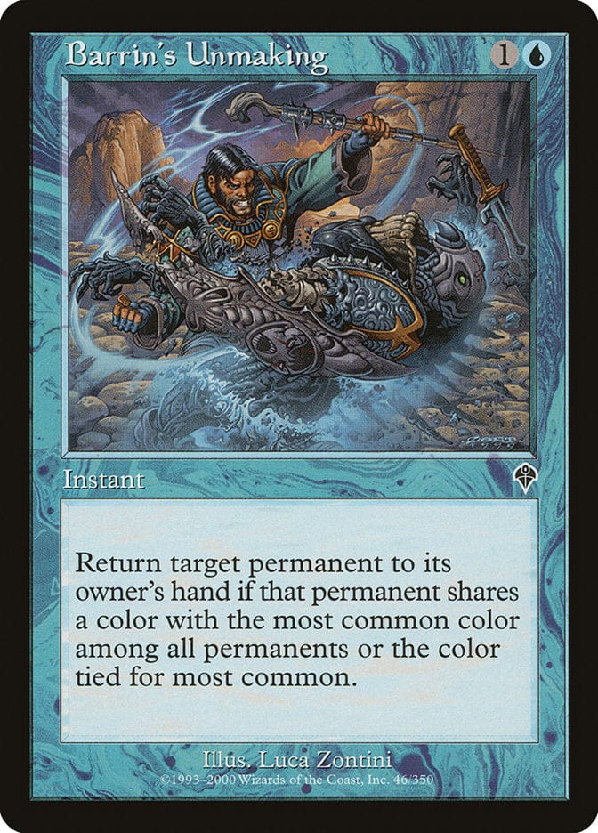Barrin's Unmaking [Invasion] Magic: The Gathering