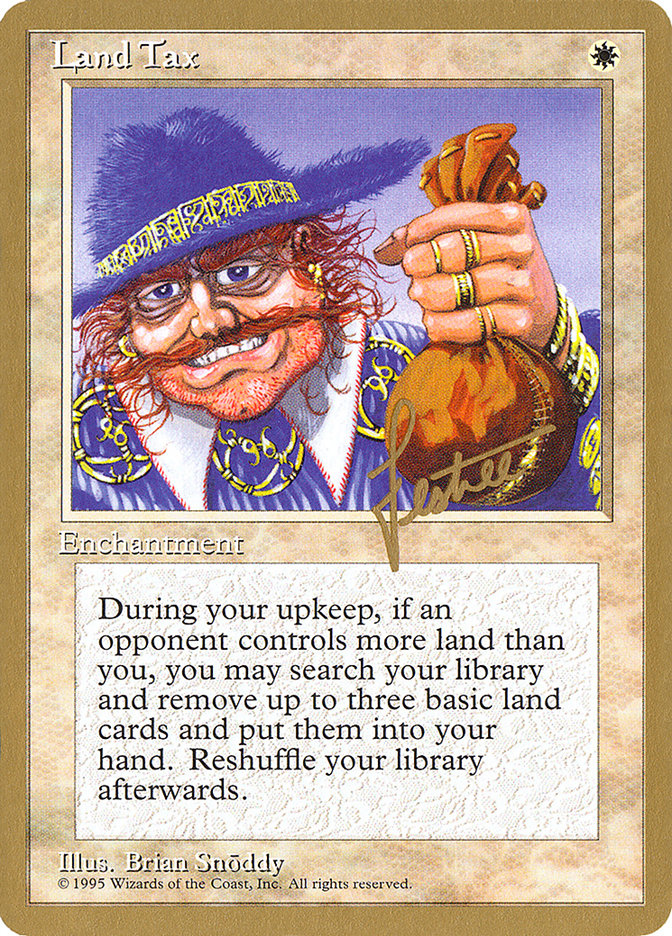 Land Tax (Bertrand Lestree) [Pro Tour Collector Set] Magic: The Gathering