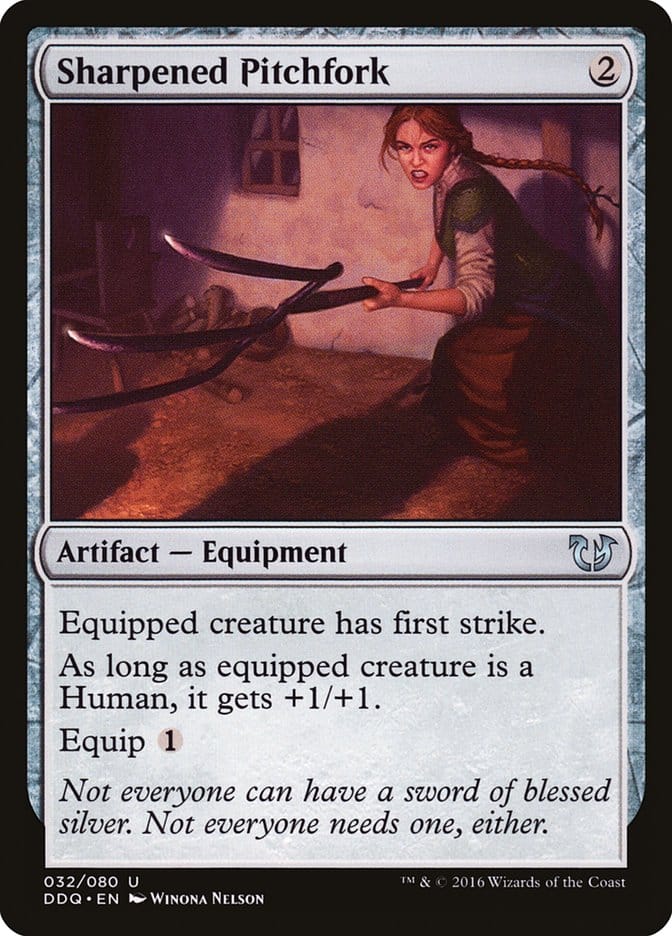 Sharpened Pitchfork [Duel Decks: Blessed vs. Cursed] Magic: The Gathering
