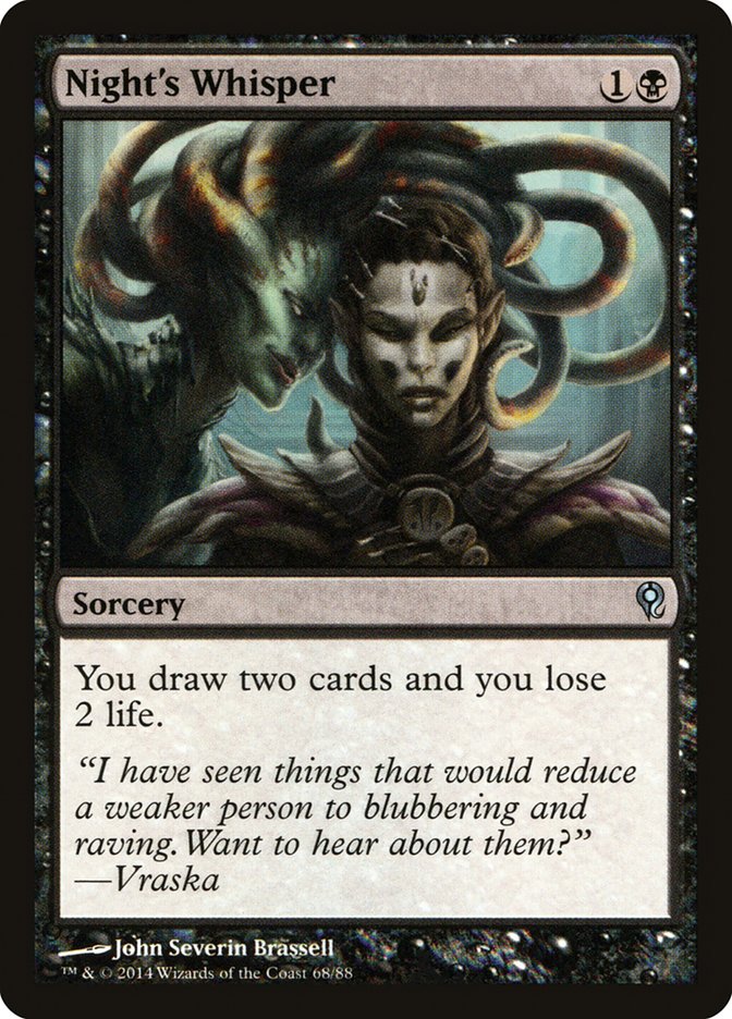 Night's Whisper [Duel Decks: Jace vs. Vraska] Magic: The Gathering