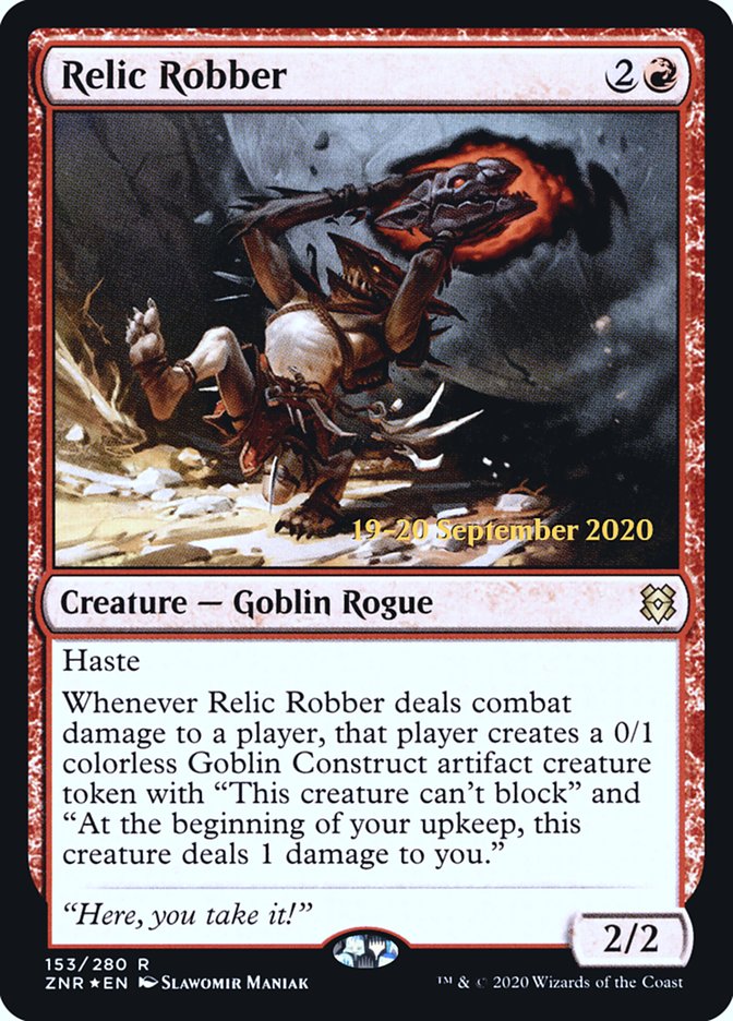 Relic Robber [Zendikar Rising Prerelease Promos] Magic: The Gathering