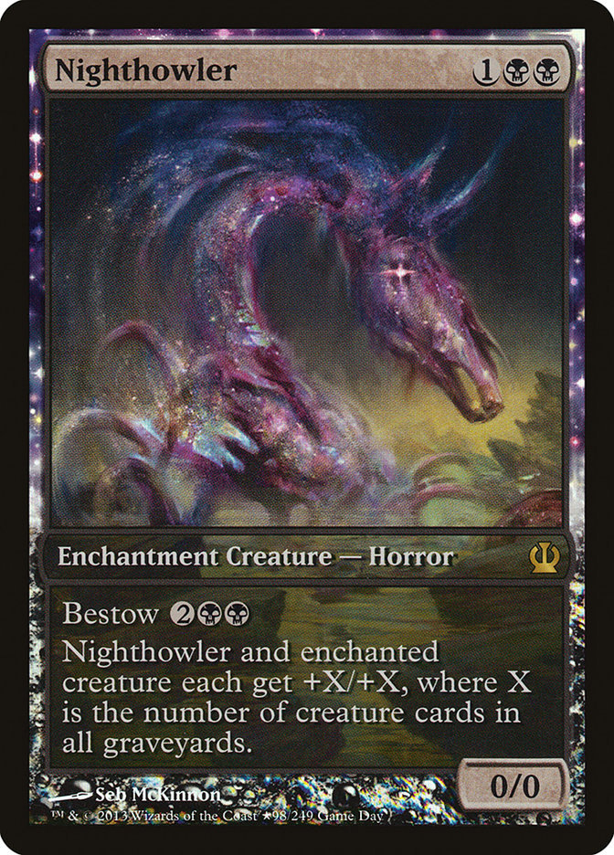 Nighthowler (Game Day) (Extended Art) [Theros Promos] Magic: The Gathering