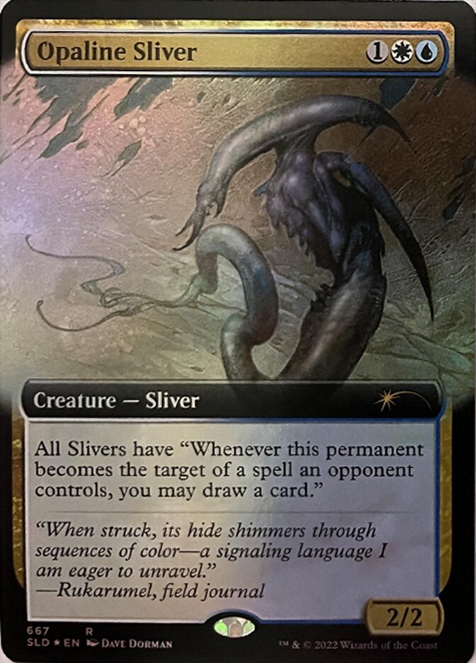 Opaline Sliver (Extended Art) [Secret Lair Drop Promos] Magic: The Gathering